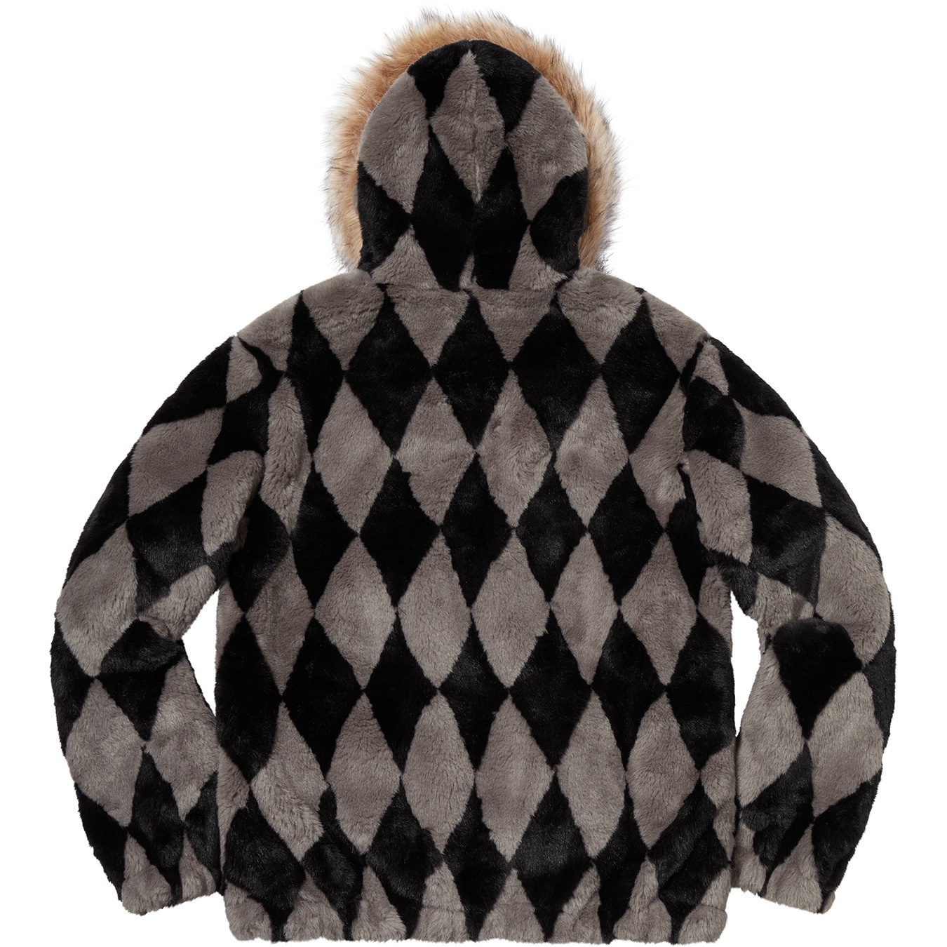 Diamond Faux Fur Jacket view 5